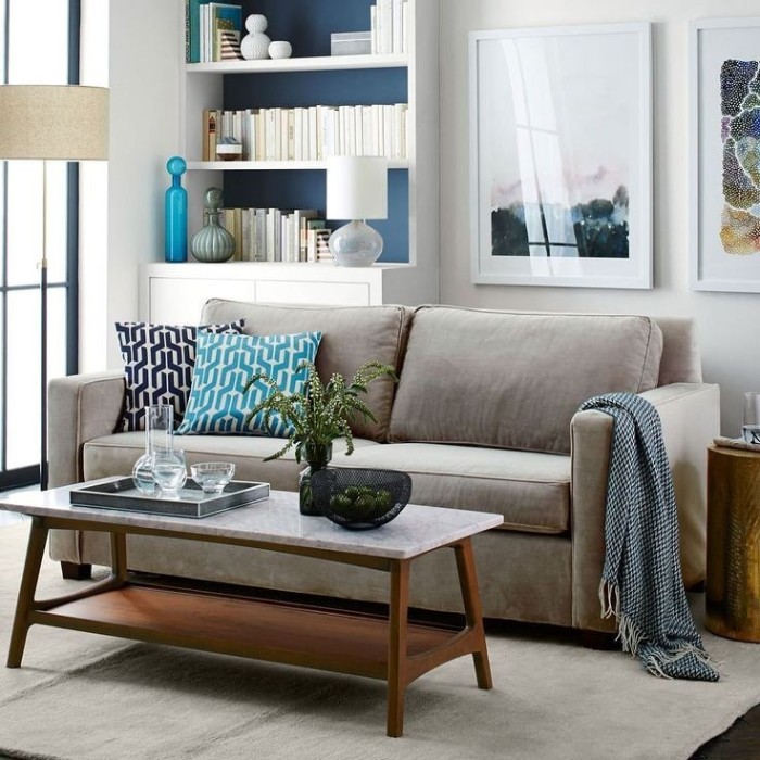 Trang trí cây xanh trong phòng khách 04