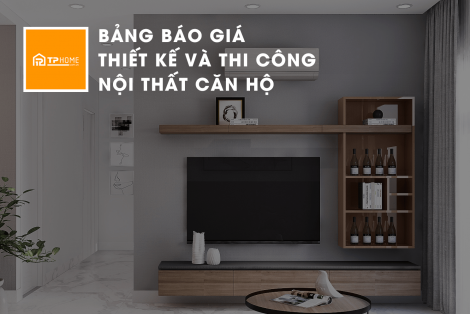 Bảng giá thiết kế nội thất căn hộ trọn gói
