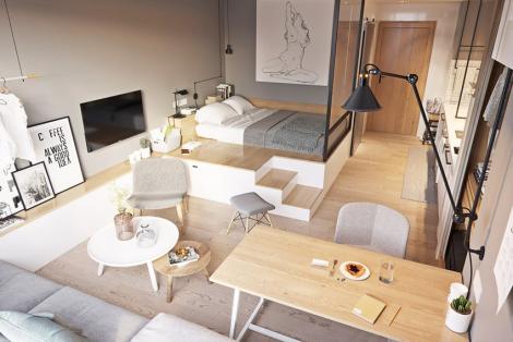 CĂN HỘ STUDIO VÀ NHỮNG LƯU Ý KHI THIẾT KẾ NỘI THẤT