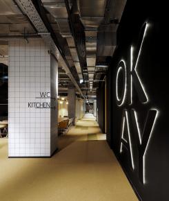 Co-working Space: Không gian rộng lớn năng động, sáng tạo.