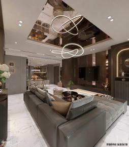 Thiết kế & thi công căn hộ 3PN 4 ban công (160m2) dự án Celadon City