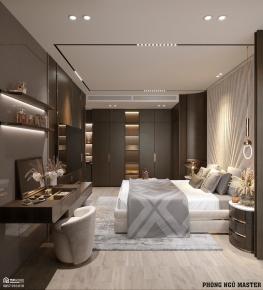 Thiết kế & thi công căn hộ 3PN 4 ban công (160m2) dự án Celadon City