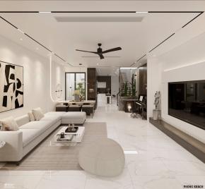 Thiết kế & thi công nhà phố ở Đồng Xoài, Bình Phước