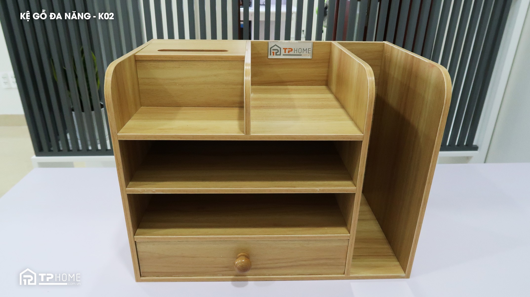 Kệ gỗ đựng văn phòng phẩm đa năng