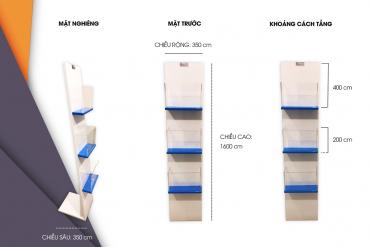 Kệ trưng bày Brochure - Tạp chí