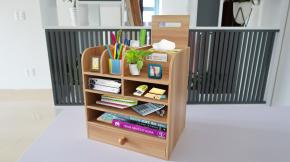 Kệ gỗ đựng văn phòng phẩm đa năng