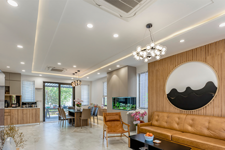 Thi công nội thất biệt thự Valora Kikyo, Quận 9 theo phong cách Japandi